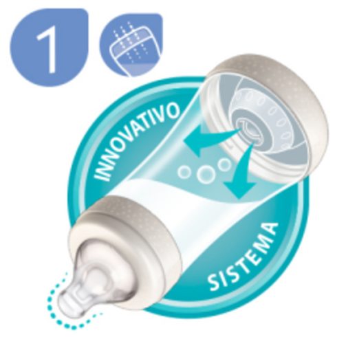 Chicco Perfect5 biofunkcionális cumisüveg 150 ml lassú folyású 0h + rózsaszín