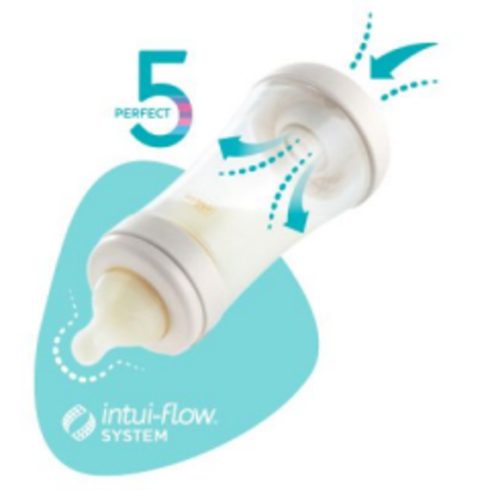 Chicco Perfect5 biofunkcionális cumisüveg 150 ml lassú folyású 0h + bézs 