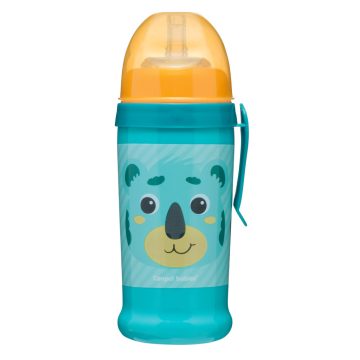   Canpol Sport itatópohár cseppmentes szívószállal 350 ml 12h+ Maci 