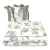 Baby Shop 4 részes babaágynemű - Zöld szafari