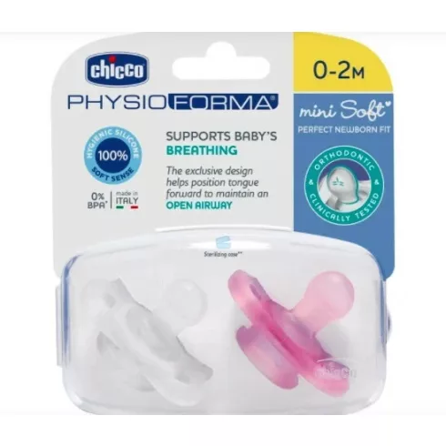 Chicco
Mini Soft 2-6 hó, 2 db
rózsaszín - transzparens
