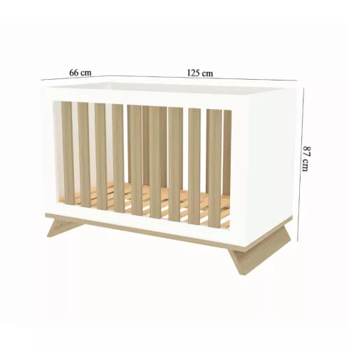 Faktum Sienna White átalakítható 120-as babaágy