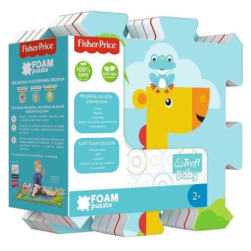 Fisher Price Trefl szivacs puzzle - állatos