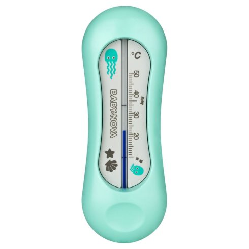 Baby-Nova fürdővízhőmérő - menta/szürke