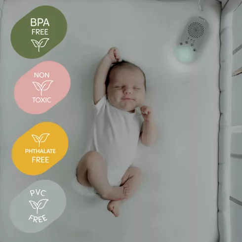 Zopa Hordozható LED-es
éjszakai fény fehér zajjal