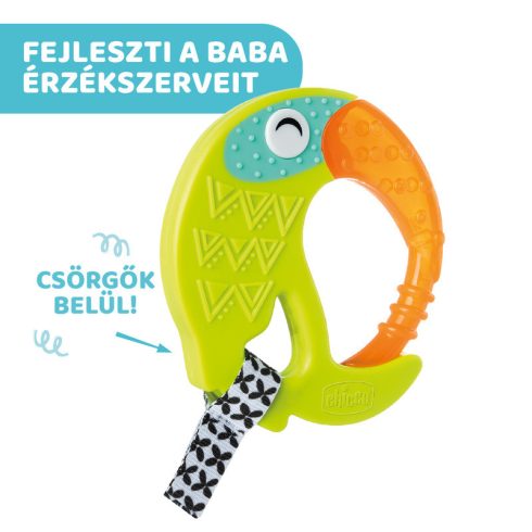 Chicco Fresh Funny hűsítő tukán madaras csörgő-rágóka 6hó+