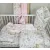 Baby Shop 3 részes ágynemű garnitúra - őzike szürke/rózsaszín 