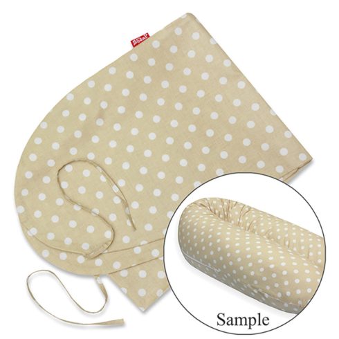Scamp Formázható univerzális szoptatós párna pamut huzat - Beige Dots