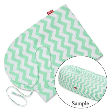   Scamp Formázható univerzális szoptatós párna pamut huzat - Zig Zag Green White