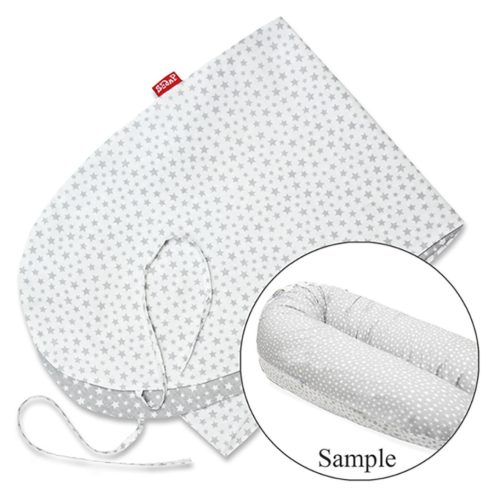 Scamp Formázható univerzális szoptatós párna pamut huzat - Grey White Little Big

