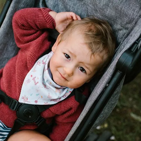 BabyOno előke háromszög 2db-os - farmer