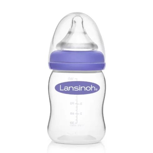 Lansinoh 2 fázisú kézi mellszívó + 160 ml cumisüveg szettben