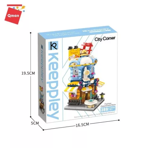 QMAN® C0105 Keeppley  készségfejlesztő építőjáték lányoknak 389 db építőkocka - Divat shopping bevásárlóház