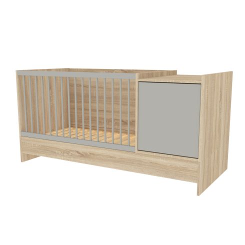 Babastar Harmony 1 ajtós kombiágy - Oak Grey