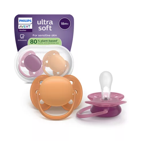 Philips AVENT SCF093/03 Játszócumi Ultrasoft Premium 18+hó lányos 2 db