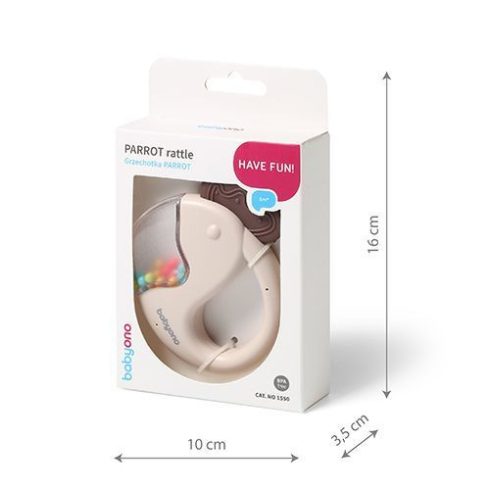 BabyOno csörgő és rágóka - papagáj