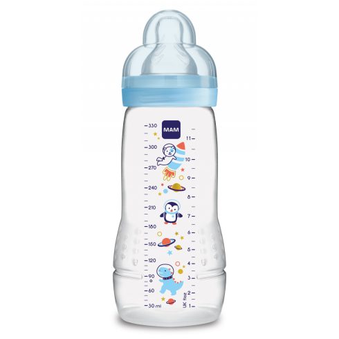 Mam 330 ml  Easy Active 4+ cumisüveg - kék