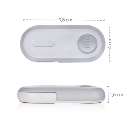Zopa univerzális szekrényzár 1db - White