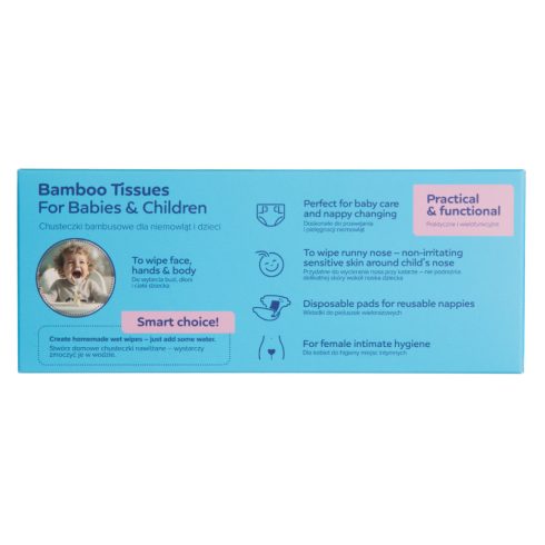 Canpol babies Bambusz törlőkendő 2az1ben 100db