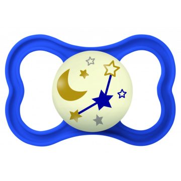 MAM Air Night 6+ szilikon nyugtató cumi - kék csillagos