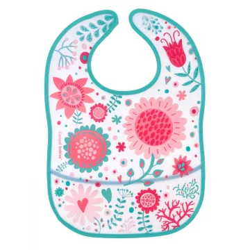 Canpol babies Előke zsebbel WILD NATURE pink