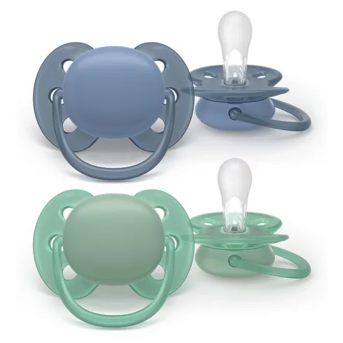 Philips AVENT SCF091/42 Játszócumi Ultrasoft Premium 6-18hó fiús 2 db