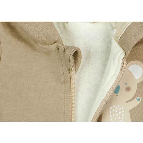 Kapucnis baba overál koalás mintával (62) - bézs