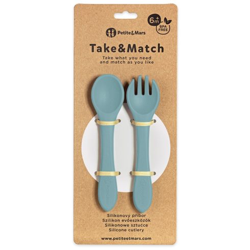 P&M Szilikon evőeszközök TAKE&MATCH Frosted Sky 6m+