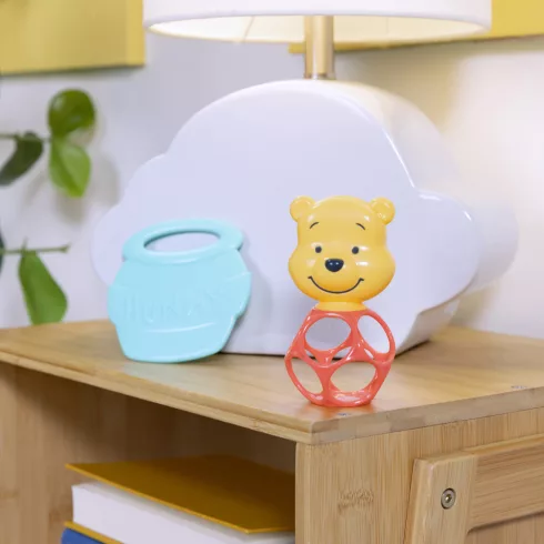 BRIGHT STARTS Rágóka csörgővel Micimackó Hunny & Shake 2db, 0m+