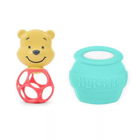 BRIGHT STARTS Rágóka csörgővel Micimackó Hunny & Shake 2db, 0m+