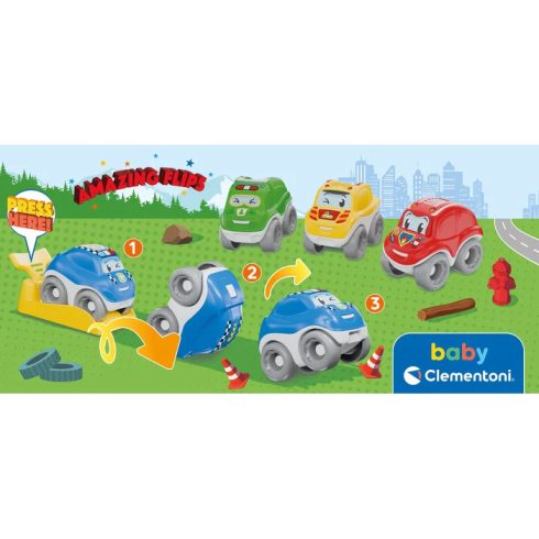 Clementoni Rescue Force bukfencező kisautó - Piros