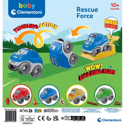 Clementoni Rescue Force bukfencező kisautó - Piros