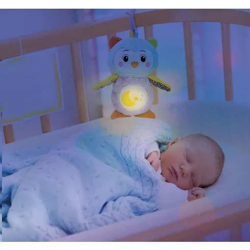 Clementoni Baby Zenélő plüss Bagoly éjszakai fénnyel 0+ hó