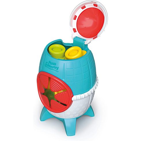 Clementoni - Clemmy Érzékelést fejlesztő rakéta puha építőkockákkal