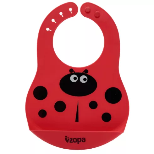 Zopa szilikon előke zsebbel - Ladybird
