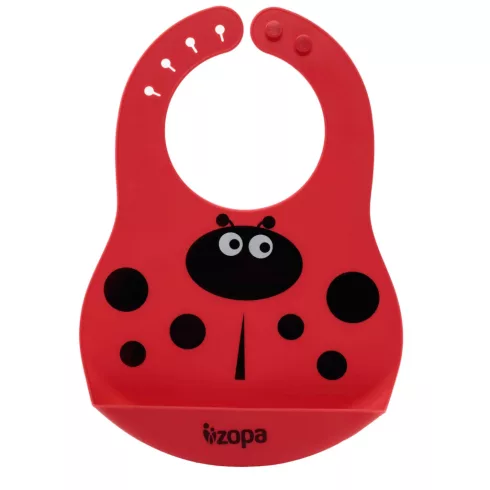Zopa szilikon előke zsebbel - Ladybird