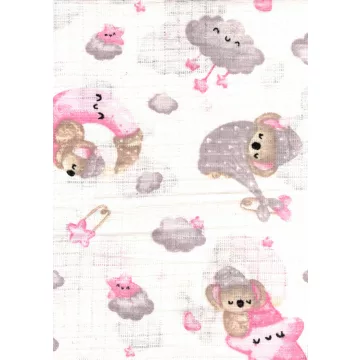 Mintás textil pelenka 1db-os - Koala maci alszik