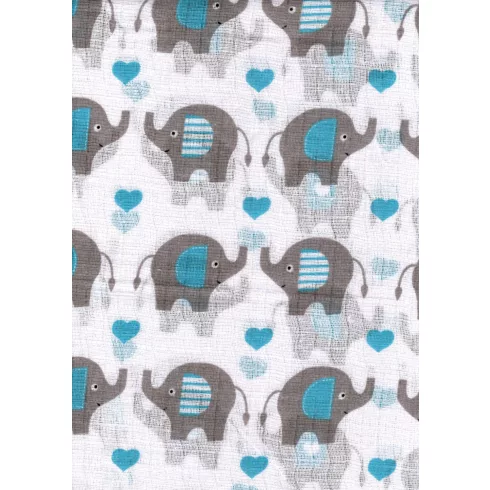 Mintás textil pelenka 1db-os - elefánt