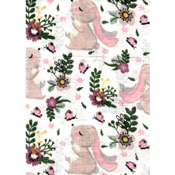 Mintás textil pelenka 1db-os - nyuszi