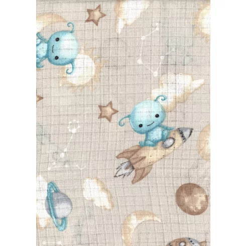 Mintás textil pelenka 1db-os - Kaland az űrben