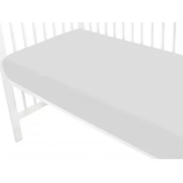 Baby Shop pamut,gumis lepedő 80*160 cm  - szürke 
