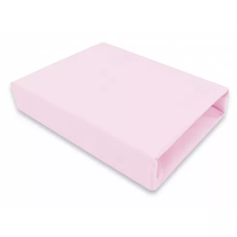 Baby Shop pamut,gumis lepedő 80*160 cm  - rózsaszín