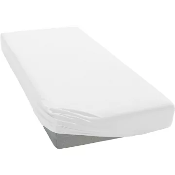 Baby Shop pamut,gumis lepedő 80*160 cm  - fehér 