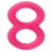 Baby-Nova 8-as rágóka 2 db-os - pink/lila