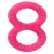 Baby-Nova 8-as rágóka 2 db-os - pink/lila