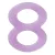 Baby-Nova 8-as rágóka 2 db-os - pink/lila