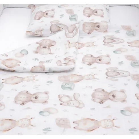 Scamp ágynemű huzat 70*90 cm - White Animals
