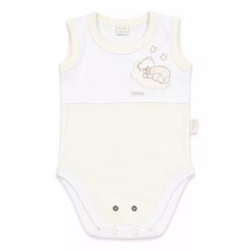   Trimex Ujjatlan dupla patentos baba body (86) - bézs/natúr holdon alvó maci