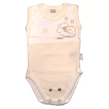   Trimex Ujjatlan dupla patentos baba body (86) - holdon alvó maci ekrü ruhában