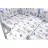 Baby Shop 5 részes babaágynemű - kék lufis állatok
